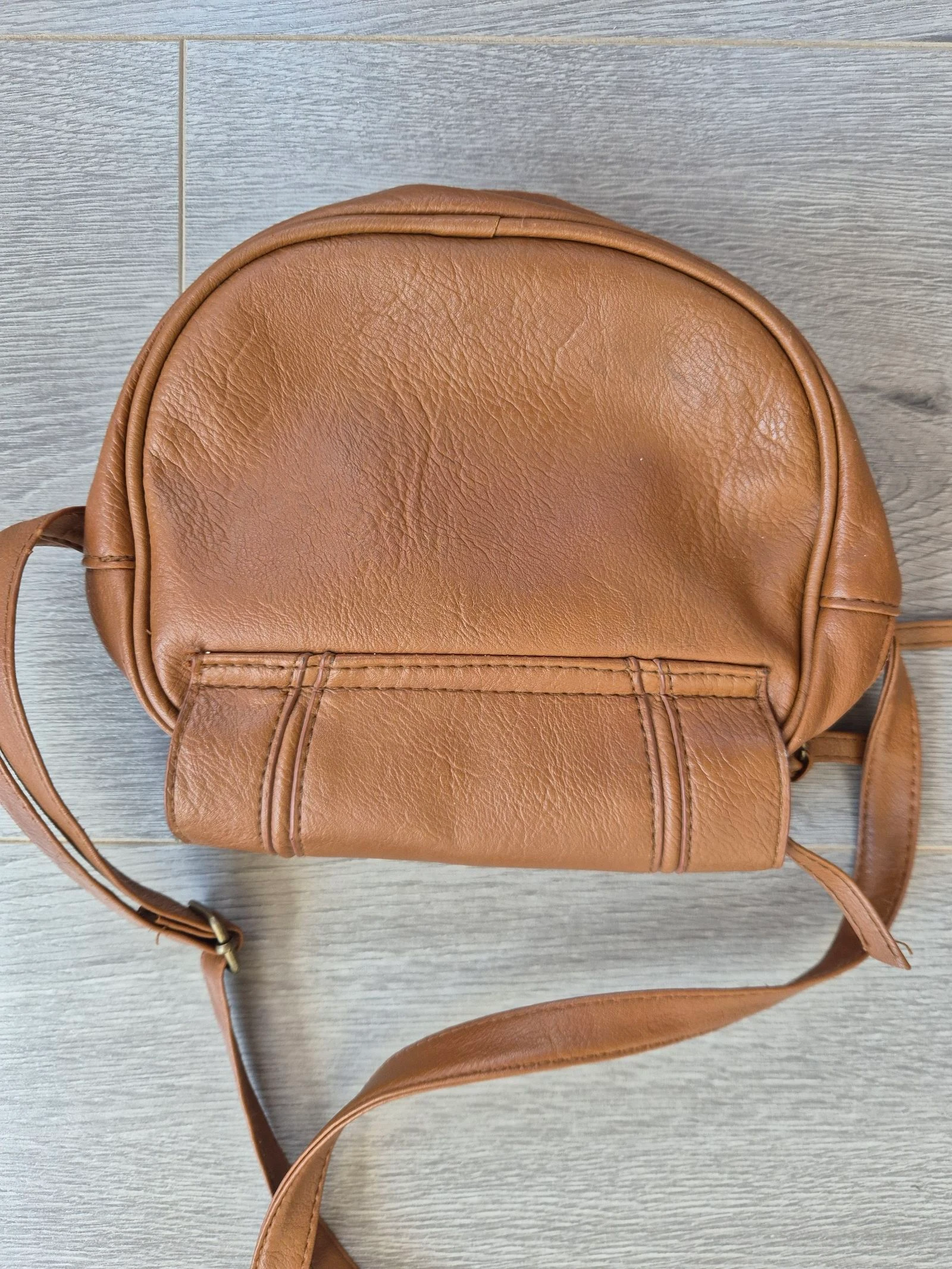 Atmosphere Cognac Bruine Schoudertas / Crossbody Tas met Gespen – photo 4